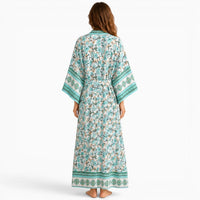 La Boutique Kimono Kimono Rayonne Long Fleuri
