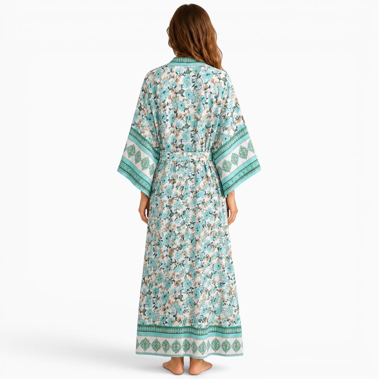 La Boutique Kimono Kimono Rayonne Long Fleuri