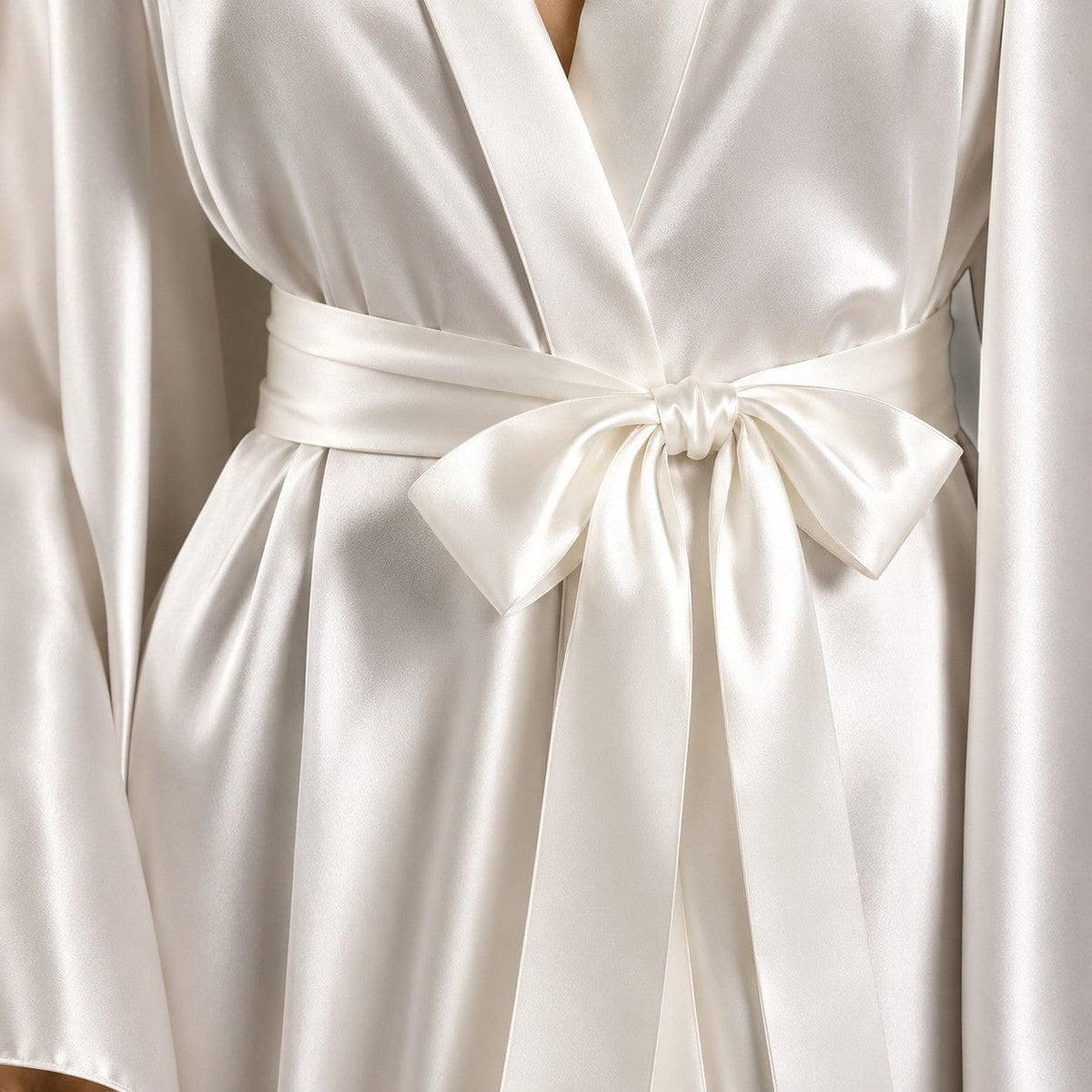 La Boutique Kimono Kimono Satin Blanc