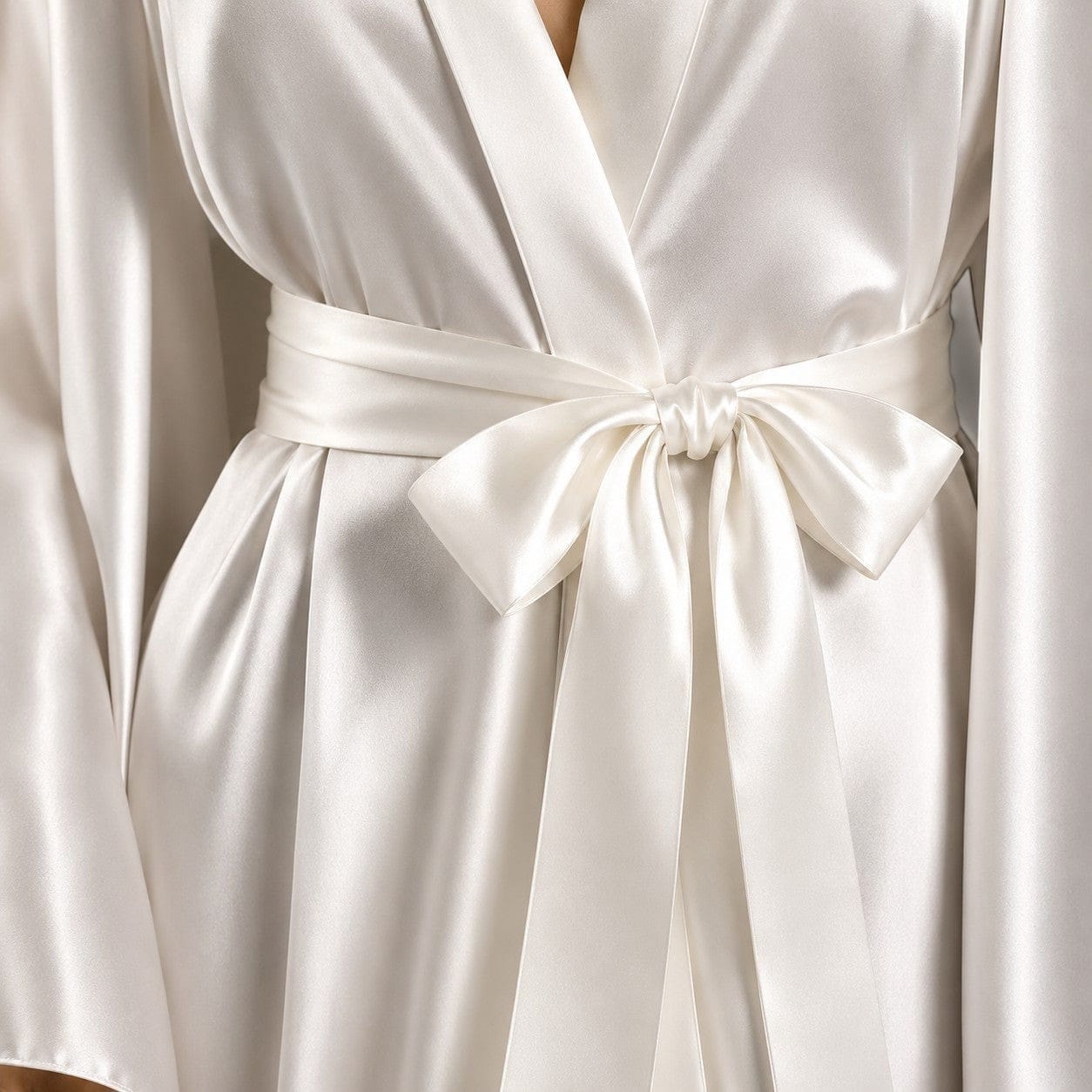 La Boutique Kimono Kimono Satin Blanc