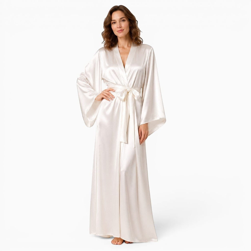 La Boutique Kimono Kimono Satin Blanc