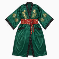 La Boutique Kimono Kimono Satin Vert Émeraude