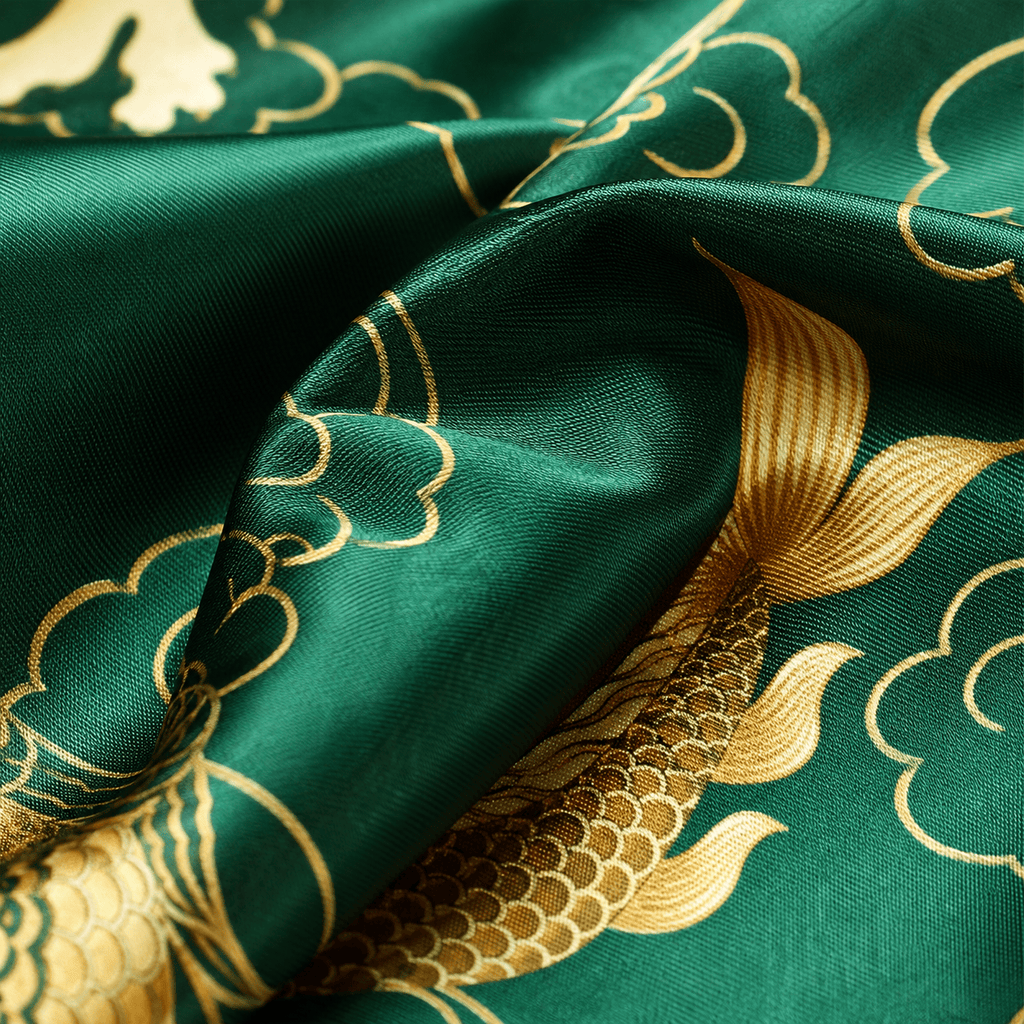 La Boutique Kimono Kimono Satin Vert Émeraude
