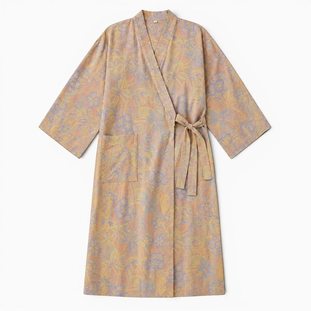 La Boutique Kimono Kimono Traditionnel Fleuri Coton