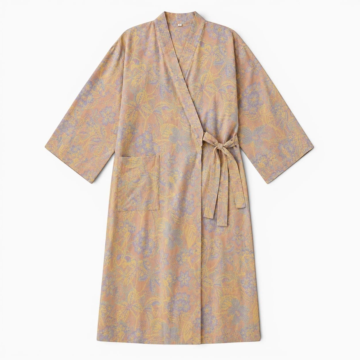 La Boutique Kimono Kimono Traditionnel Fleuri Coton