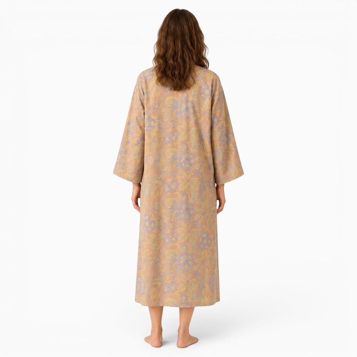 La Boutique Kimono Kimono Traditionnel Fleuri Coton