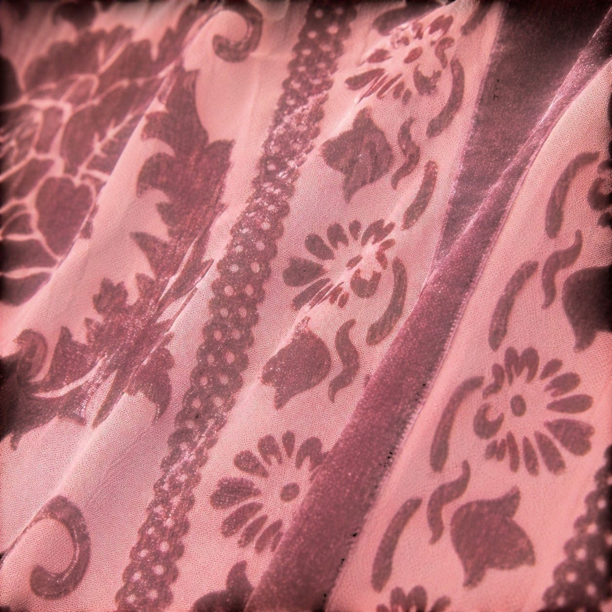 La Boutique Kimono Kimono Velours Rose Poudré Franges