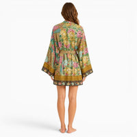La Boutique Kimono Kimono Vert Imprimé Floral