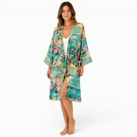 La Boutique Kimono Kimono Vert Mi-long