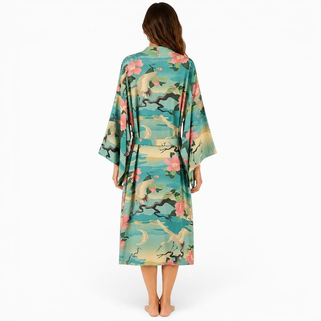 La Boutique Kimono Kimono Vert Mi-long