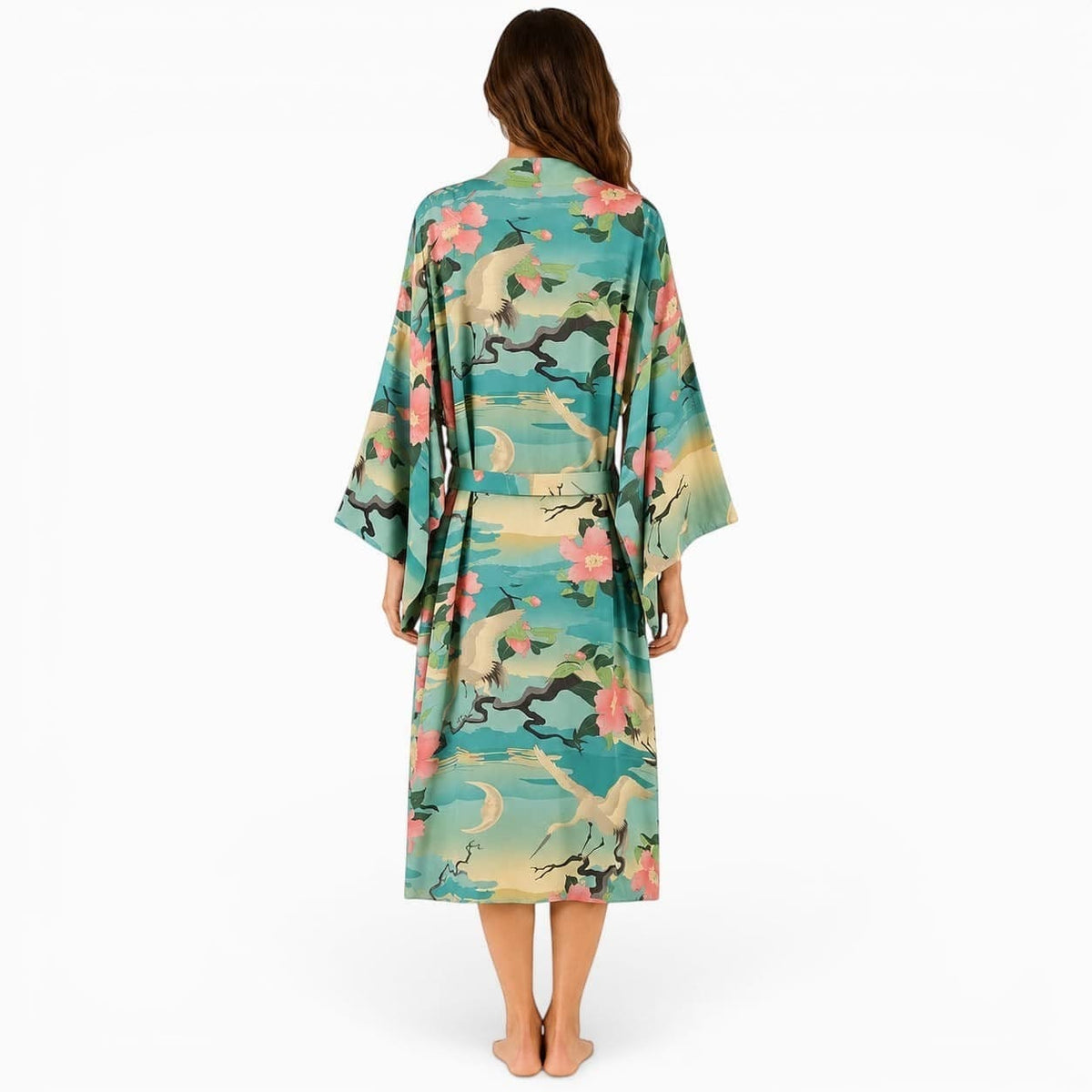 La Boutique Kimono Kimono Vert Mi-long