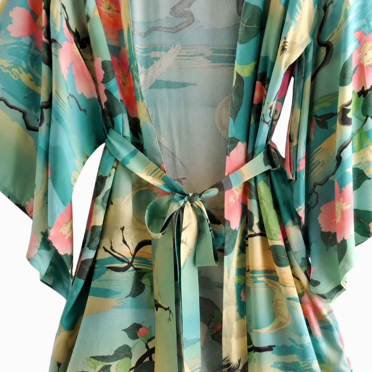La Boutique Kimono Kimono Vert Mi-long