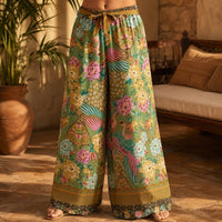 La Boutique Kimono Pantalon Fleuri Large Femme