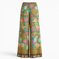La Boutique Kimono Pantalon Fleuri Large Femme