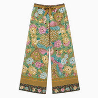 La Boutique Kimono Pantalon Fleuri Large Femme