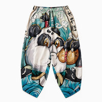 La Boutique Kimono Pantalon Kimono Japonais Imprimé Panda Style