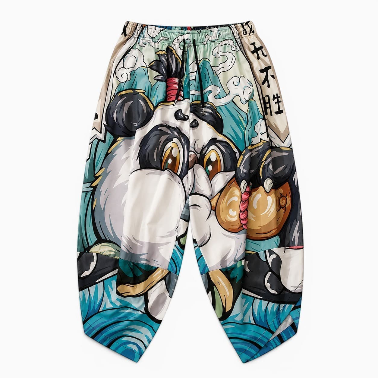 La Boutique Kimono Pantalon Kimono Japonais Imprimé Panda Style