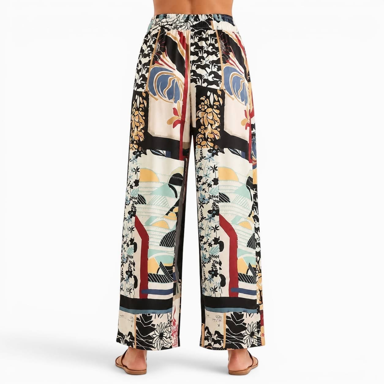La Boutique Kimono Pantalon Kimono Multicolore Large Été