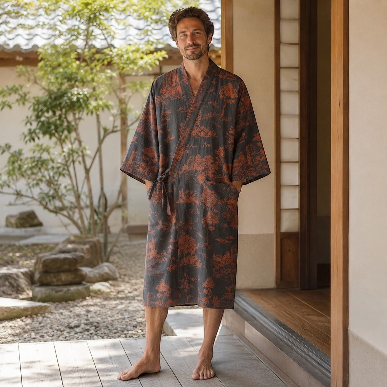 La Boutique Kimono Robe Kimono Japonais Coton