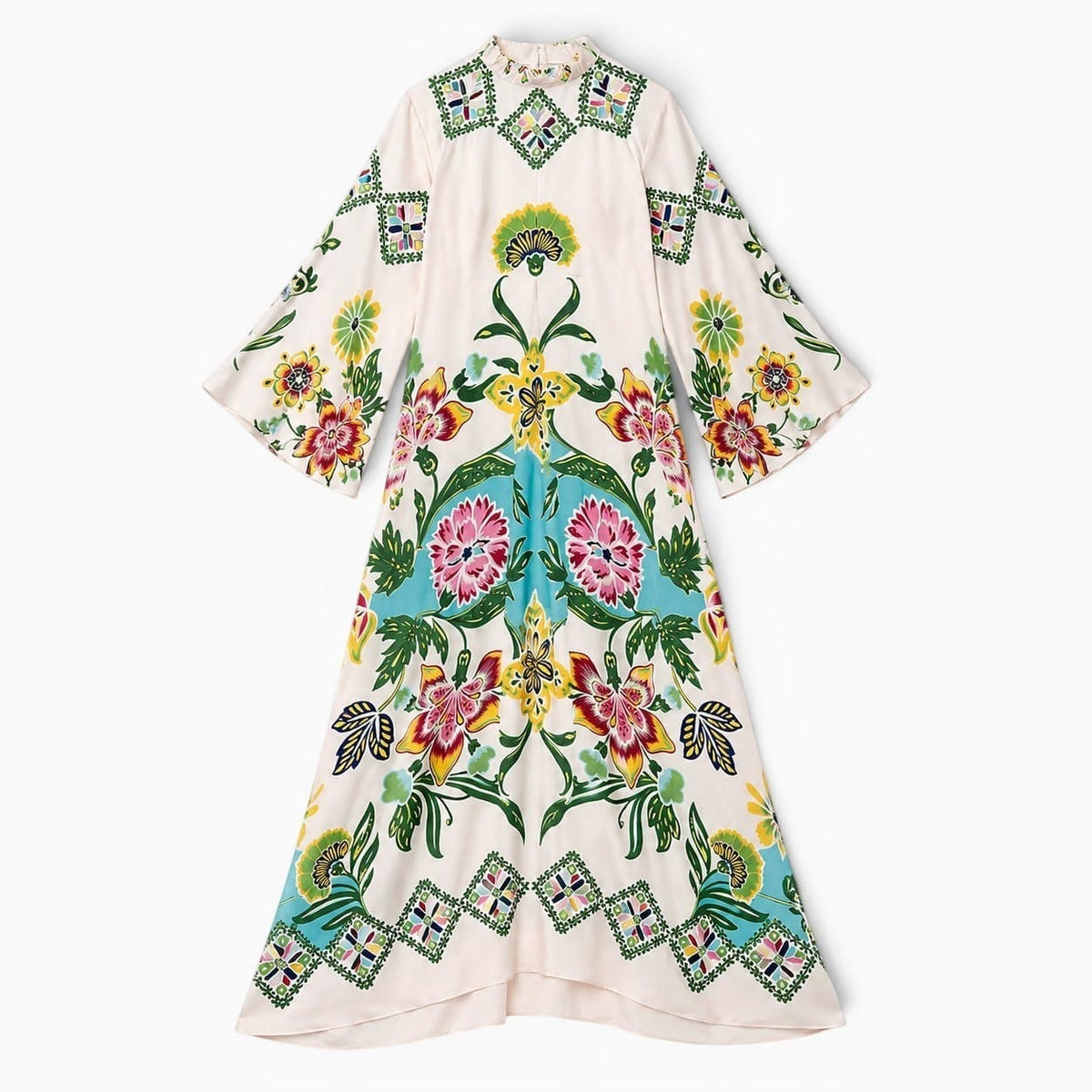 La Boutique Kimono Robe Longue à Fleurs Femme