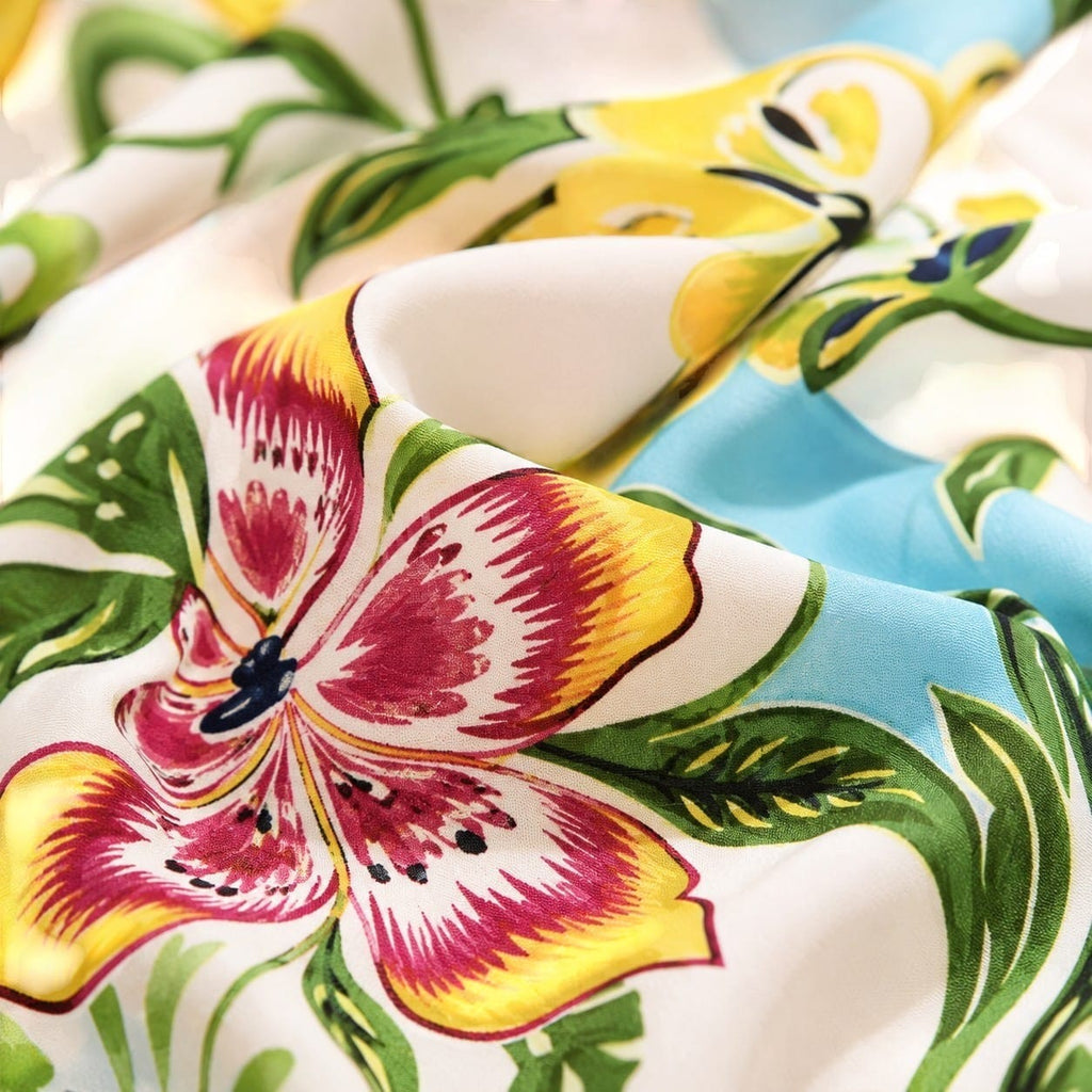 La Boutique Kimono Robe Longue à Fleurs Femme