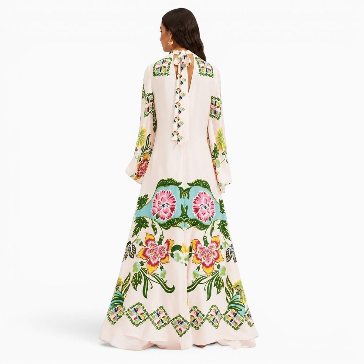 La Boutique Kimono Robe Longue à Fleurs Femme
