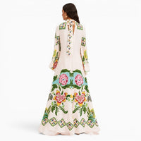 La Boutique Kimono Robe Longue à Fleurs Femme