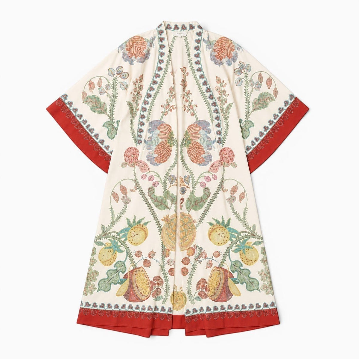 La Boutique Kimono Robe Longue Blanche Fleuri