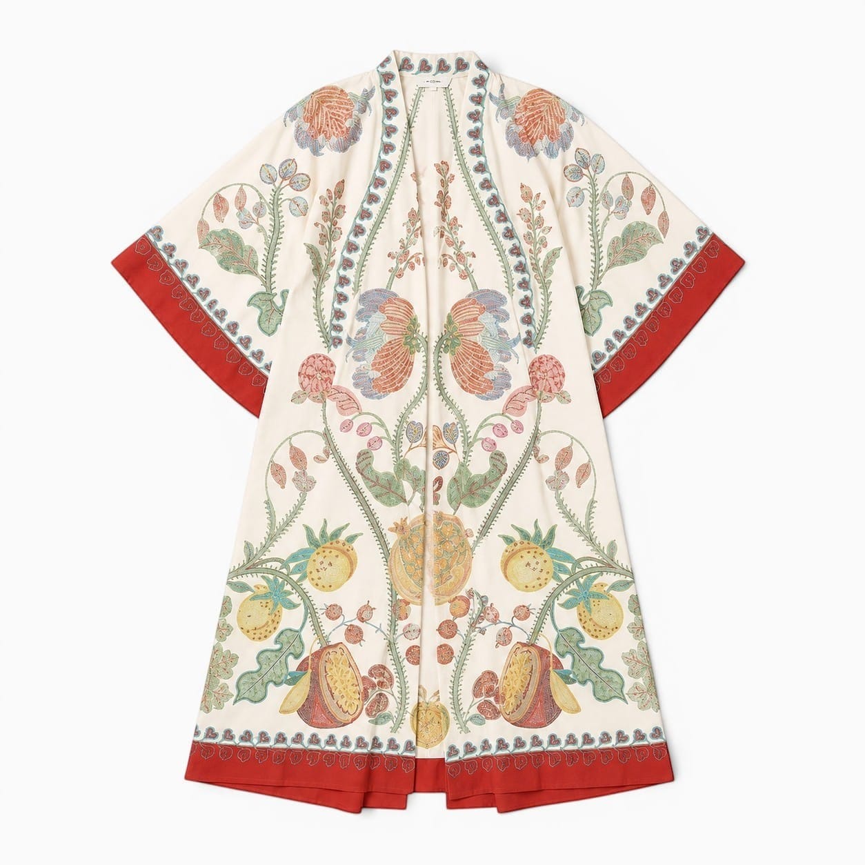 La Boutique Kimono Robe Longue Blanche Fleuri