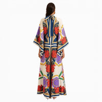 La Boutique Kimono Robe Longue Fleurie Femme