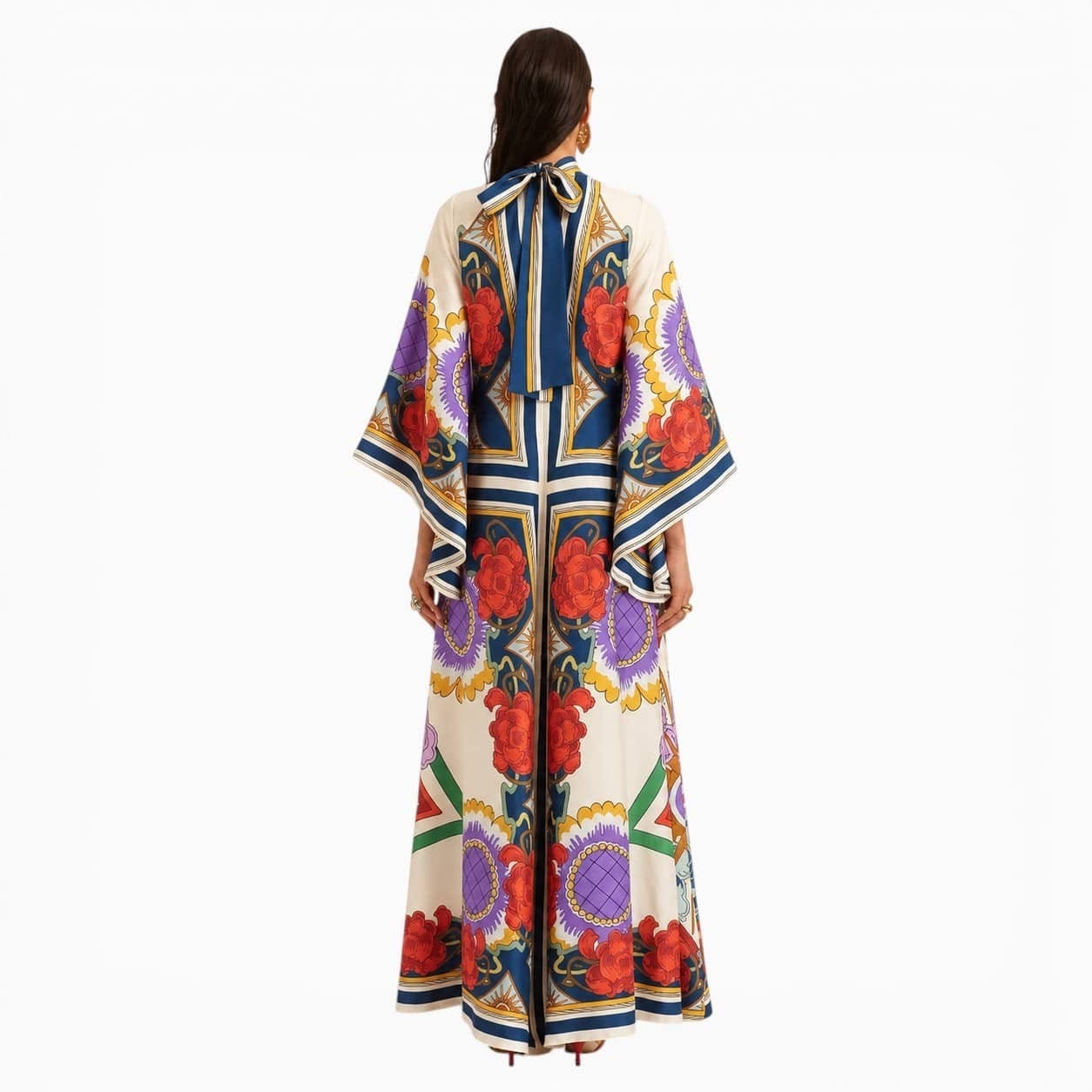 La Boutique Kimono Robe Longue Fleurie Femme