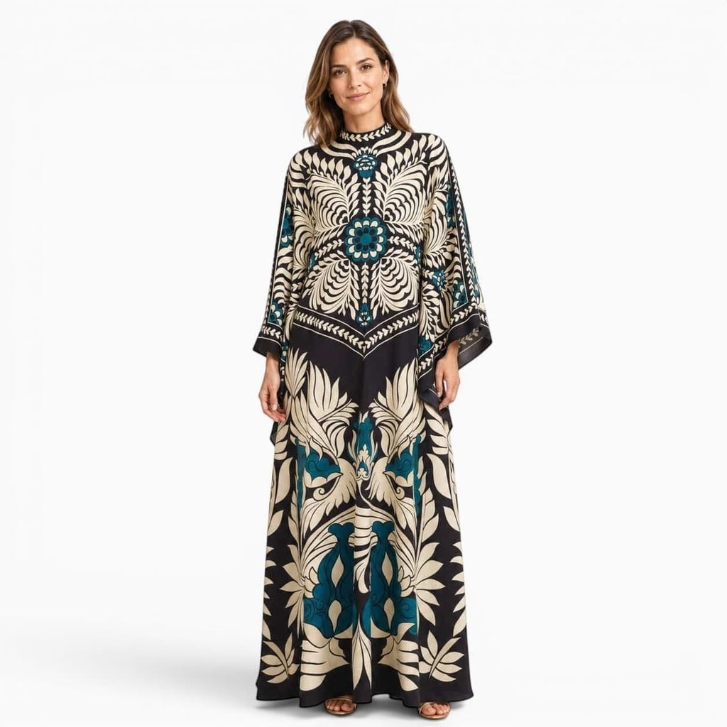 La Boutique Kimono Robe Longue Motif Floral