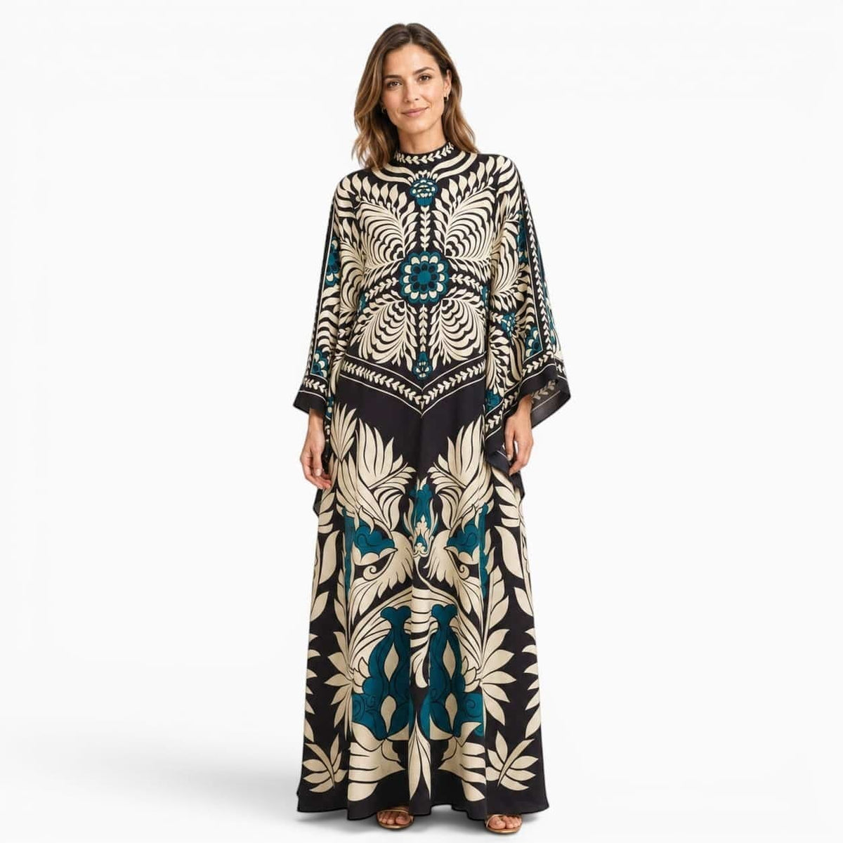 La Boutique Kimono Robe Longue Motif Floral