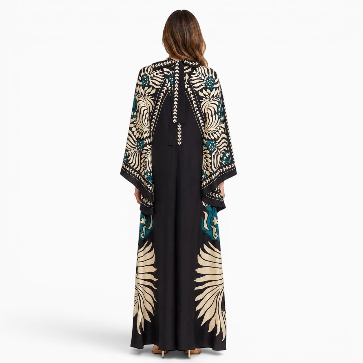 La Boutique Kimono Robe Longue Motif Floral