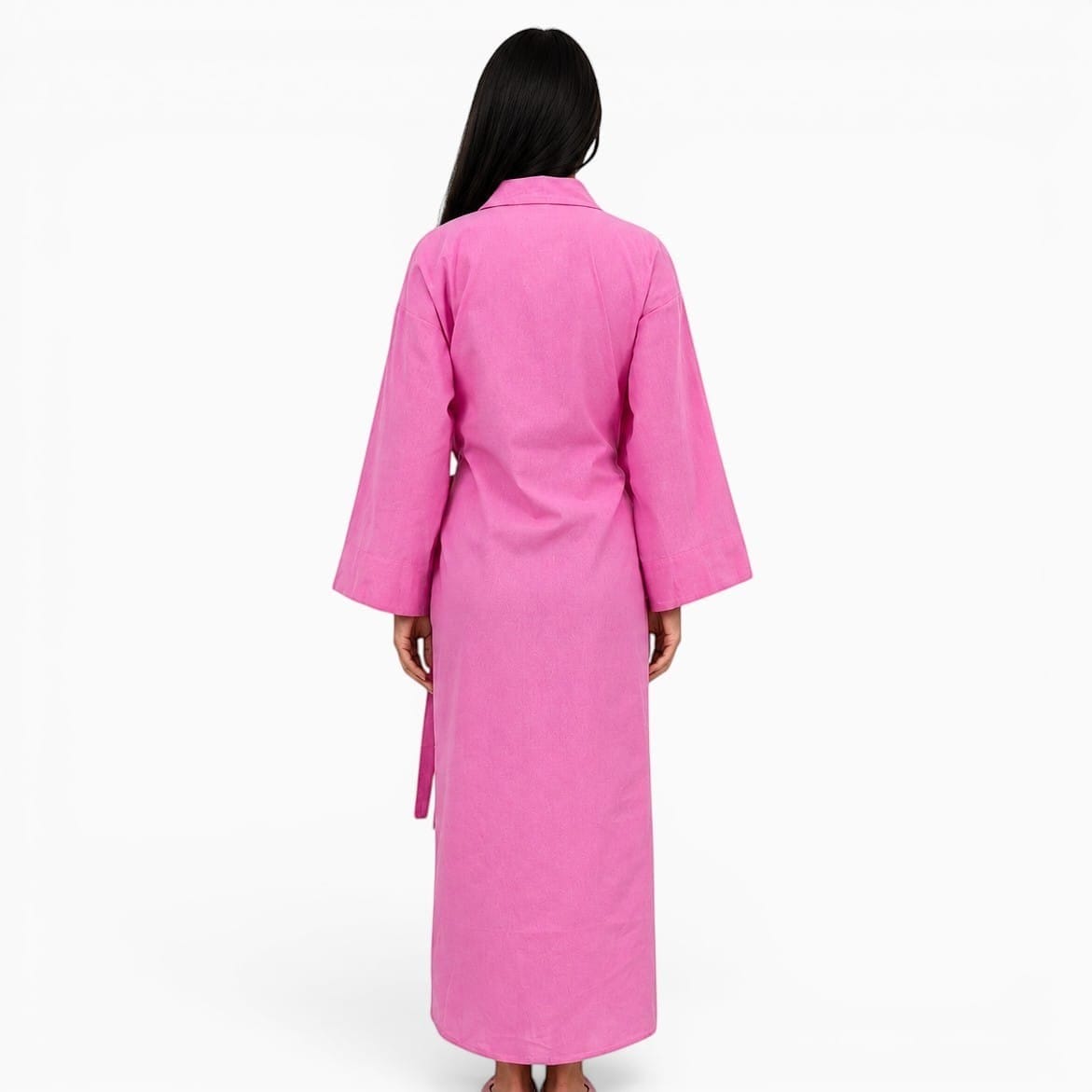 La Boutique Kimono Robe Longue Rose Femme