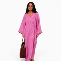 La Boutique Kimono Robe Longue Rose Femme
