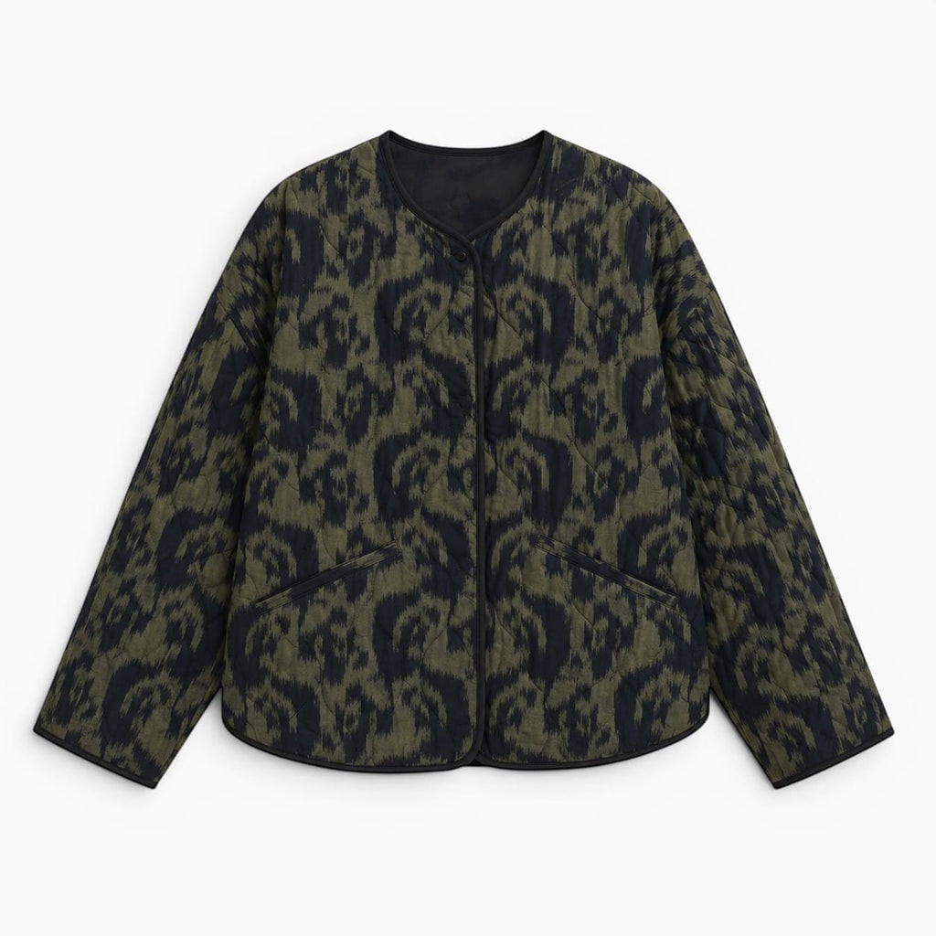 La Boutique Kimono Veste Matelassée Vert Kaki