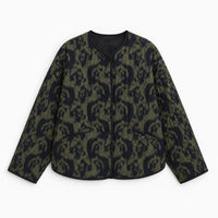 La Boutique Kimono Veste Matelassée Vert Kaki