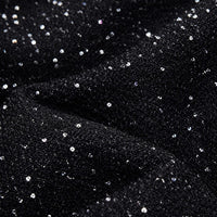 La Boutique Kimono Veste Noire Femme à Paillettes