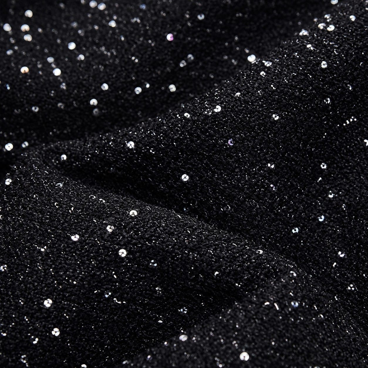 La Boutique Kimono Veste Noire Femme à Paillettes