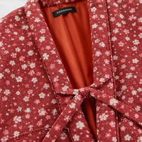La Boutique Kimono Veste Rouge Matelassée